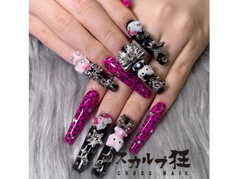 クロスネイル(CROSS nail)/y2kヒョウ柄ネイル