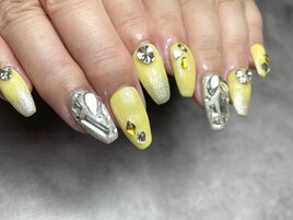 yellow & silver