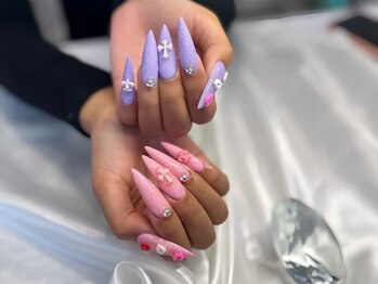 リンネイル 新大久保店(Rin Nail)/#待ち込みデザインOK　#付け放題