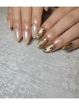 ホロフラワーネイル