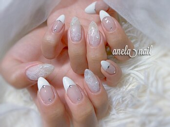 アネラネイル(anela nail)の写真/【写真　デザインフリー】定額で持ち込みデザインも可能◎かわいいパーツ&カラーも豊富☆写真:パーツ追加