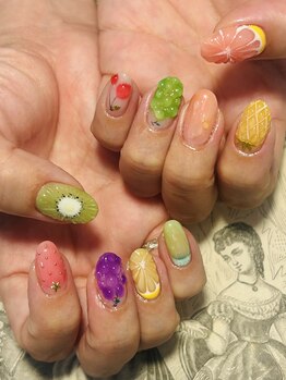 ライノネイル 天王町の写真/【センスと技術が光る指先に☆】豊富なカラーとパーツでどんなデザインもおまかせ♪理想を叶えます！



