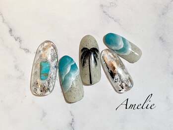 アメリ(Amelie)/ワンカラー/パームツリー