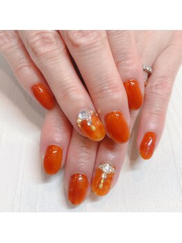 ワンポイントビジューアート