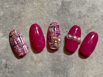 ネイル ナテュール 平塚店(Nail Nature)/浦田綾花作☆ツイード