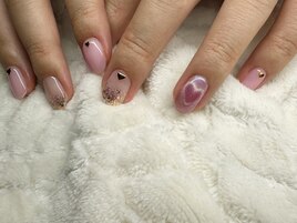 バレンタインネイル