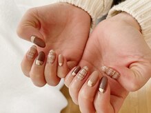 キキネイル たまプラーザ店(kikinail)/チェックネイル　マットネイル