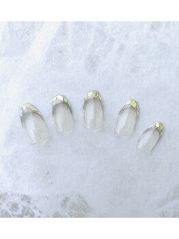 レイネイル レイアイ レイエステティック 扶桑店/ガラスフレンチネイル