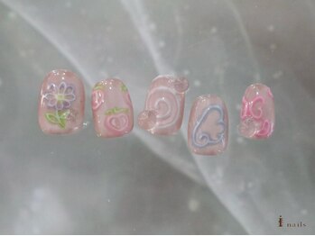 アイネイルズ 横浜WEST店(I-nails)/ネオンビーズ11500円