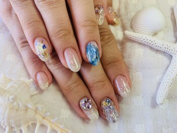 ロータス Lotus/夏のニュアンスネイル