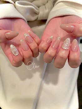 クリア(Clear)/ツイード × スキニーフレンチ♪