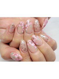 秋桜ネイル11980円～