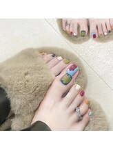 モルフォネイル(Morpho nail)/#ニュアンスネイル #マーブル