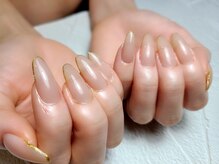 ビーベルネイル(B.Bell Nail)/先端極細ラメラインネイル