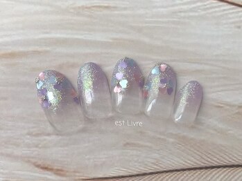 エストリブレ(estLivre)/紫陽花ラメ