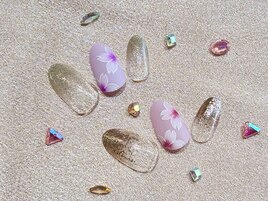 ひらり、桜ネイル