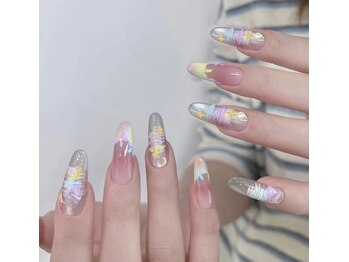 クイーンネイル 新宿(Queen nail)/長さ出し　デザイン放題