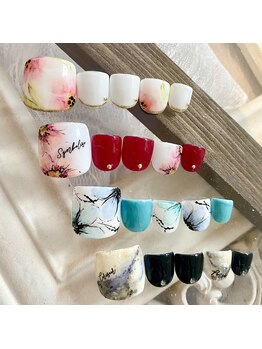 パスリー ネイルアンドケア(Parsley Nail&Care)/【フット春】パスリーアート