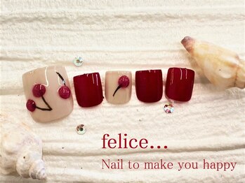 フェリーチェ 川間店(felice)/【定額フットネイル】¥8500