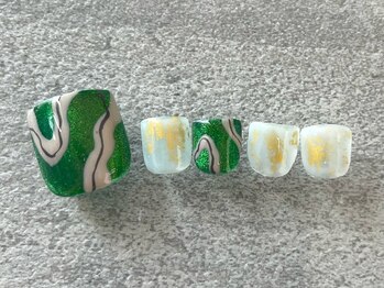 ブロンシュ(Blanche)/6800yen foot nail Design