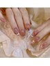 人気No1【ハンドネイル】ワンホンマグネットフレンチ¥8,250