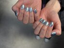 blue nail