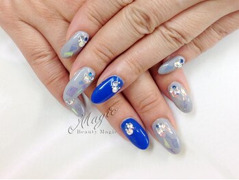 ネイルサロン ビューティーマジック 川口店/シンプルホログラムネイル