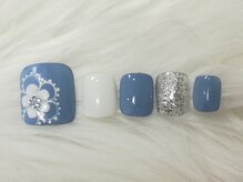 ブラン(Blanc)/フラワーレースネイル