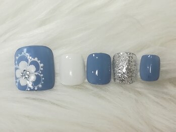 ブラン(Blanc)/フラワーレースネイル