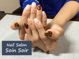 インクでベッコウ風に♪