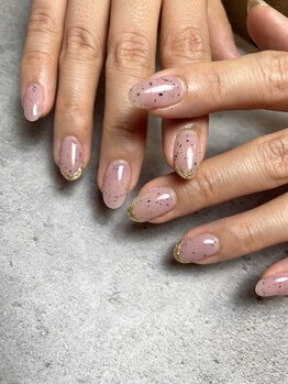 アンドエミニー エン ラボーテ(& EMINY 艶 la beaute)/シンプルニュアンスネイル