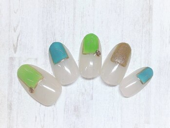 アルセア 上野御徒町店(Alcea)/ブロッキング フレンチネイル