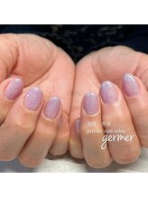 ジェルメ(germer)/紫のラメ入りワンカラー！