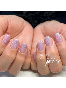 ジェルメ(germer)/紫のラメ入りワンカラー！