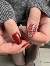 オーシャンネイル 栄店(OCEAN NAIL)/red×flash×heart 