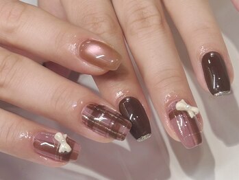 リリーネイル(Lilynail)の写真/【アートのせ放題☆】なりたい指先を叶えてくれる実力派サロン！繊細なこだわりアートも“Lilynail”で◎