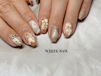 ホワイトネイル(WHITE NAIL)/キャラネイル/痛ネイル/持ち込み