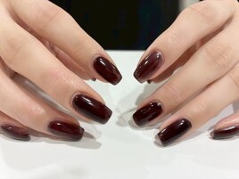 深みボルドーネイル