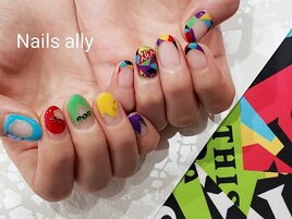 嵐ネイル×フレンチ