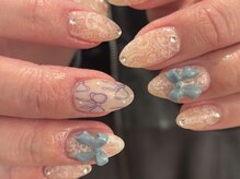 クルネ(QULNE)/リボンネイル レースネイル