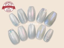 FAST NAIL 荻窪駅前店【パラジェル/ジェルネイル専門/定額/マグネット/フットネイル】/バカラ/ホログラム【12374】