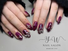 ユーネイル(YW nail)/ワンカラー＋パーツ