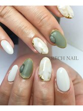 レッシュネイル サロンアンドスクール(RECH NAIL salon&school)/大理石風アート