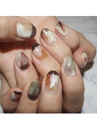 ニュアンス×カフェラテネイル