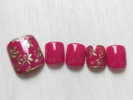 ミラーフラワーネイル