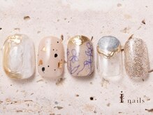 アイネイルズ 吉祥寺店(I nails)/落書きフラワーネイル