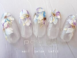 ニュアンスフラワーネイル
