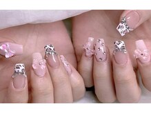 エムズ ネイルサロン(M2)/オフィスピンクヒョウ柄