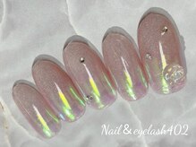 ネイル アンド アイラッシュ ヨンマルニ(Nail&eyelash 402)/オーロラグラデーションネイル♪