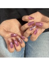 Mネイルアンドカフェ シェレステ/pink nails